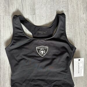 Workout tank top black